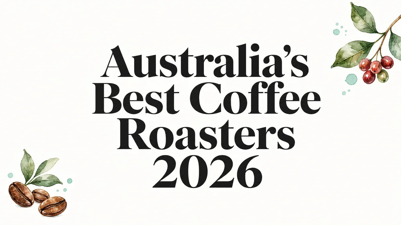 Article cover with coffee cherries and roasted coffee beans