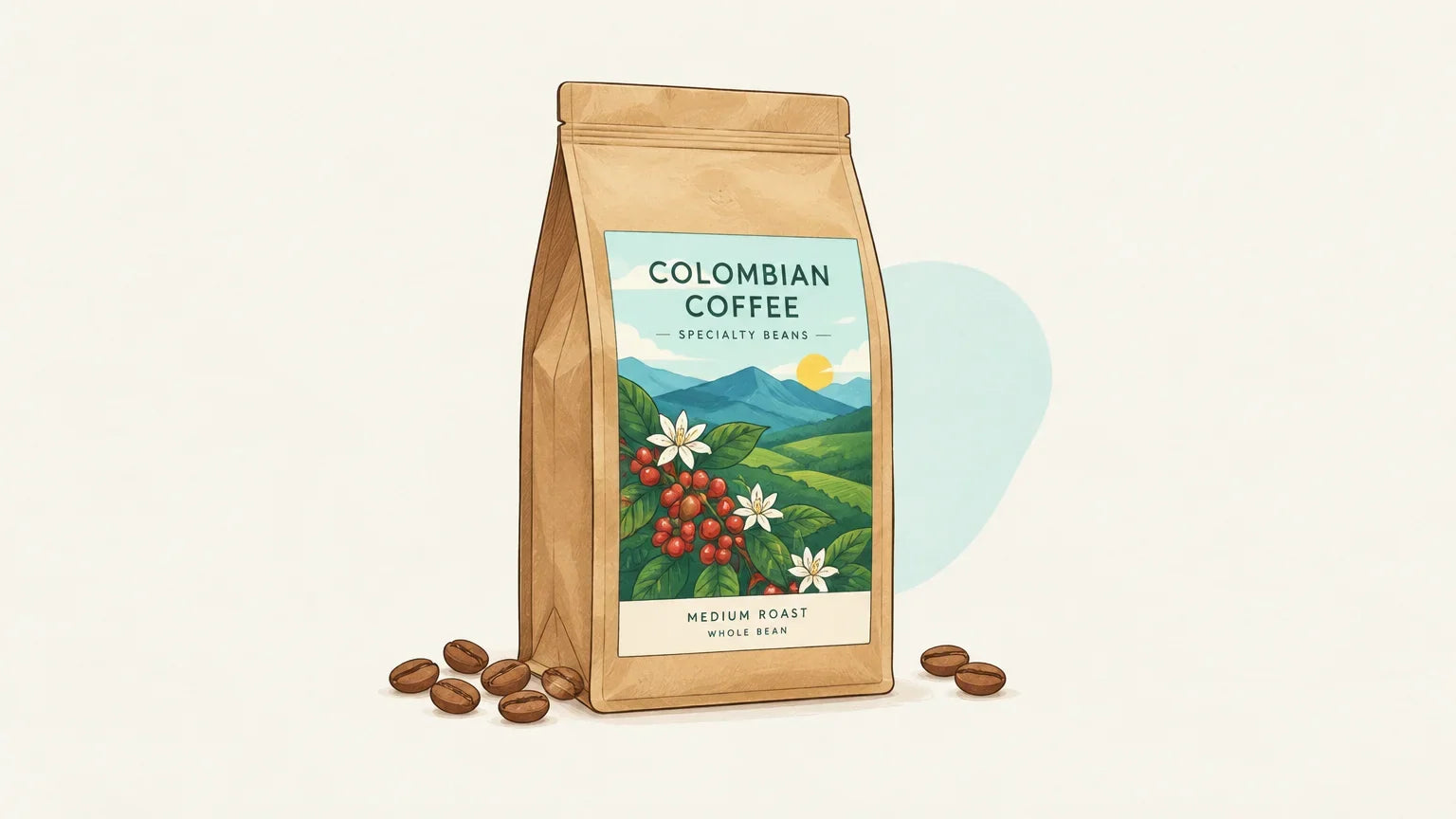 Yellow Colombia Natural Coffee Beans for an Australian home-brewing shortlist